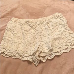 Lace shorts from abercrombie & fitch